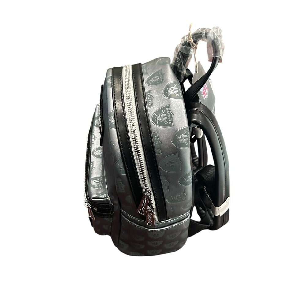 Loungefly NFL Las Vegas Raiders Logo Mini Backpack NWT - Picture 5 of 5